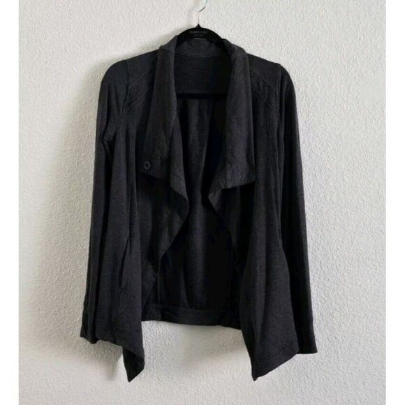 LULULEMON Modal Blend Wrap Jacket Size 4 Casual Outdoor Neutral Comfy Supersoft - Picture 1 of 7